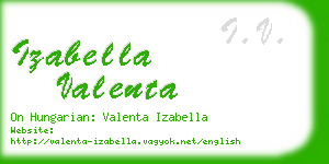 izabella valenta business card